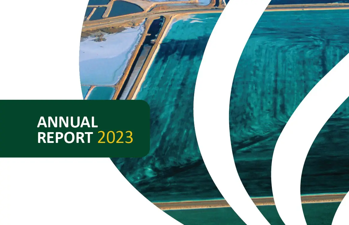 'Annual Report 2023' written over graphic